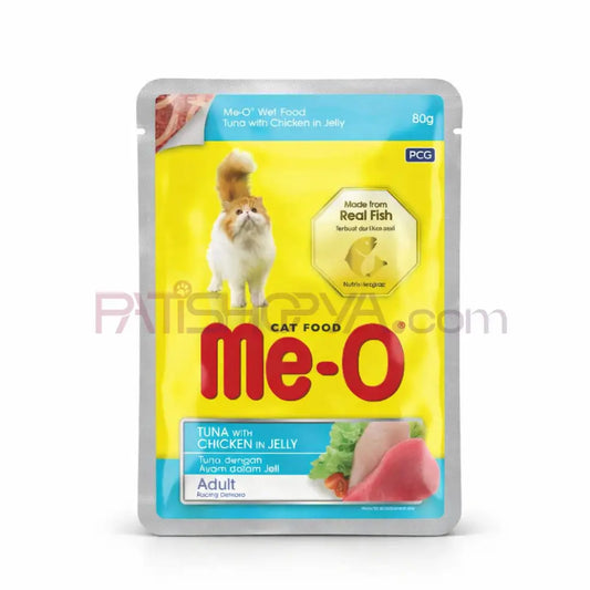 Me-O TON BALIK&TAVUK KEDİ YAŞMAMA 80GR 12’Lİ Me-O Kedi Mamaları