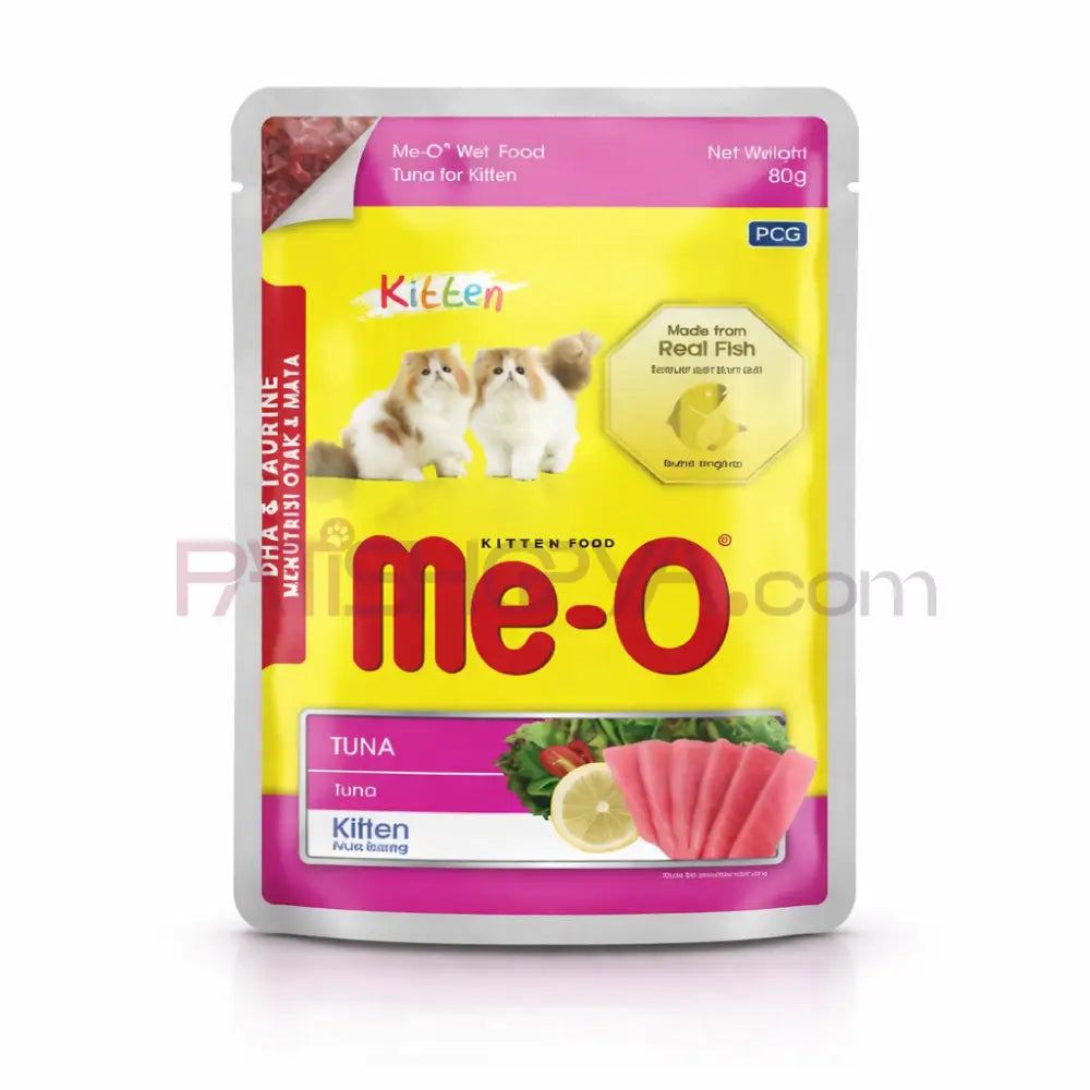 Me-O TON BALIKLI YAVRU KEDİ YAŞ MAMA 80GR 12’Lİ Me-O Kedi Mamaları