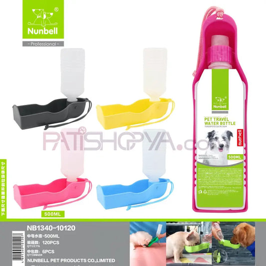 NUNBELL HAVALI SEYAHAT SULUĞU 500ML Kedi ve Köpek Mama Su Kabı