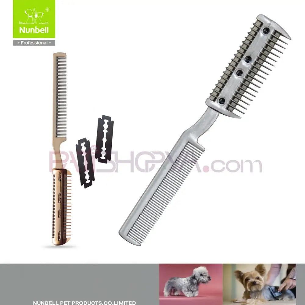 NUNBELL KEDİ KÖPEK TÜY DÜZELTME TARAĞİ Kedi Köpek Tarağı ve Fırçası