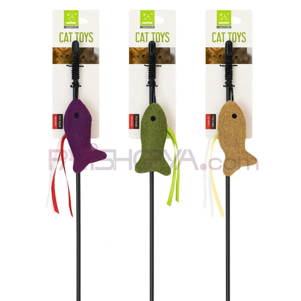 NUNBELL KEDİ OLTASI BALIKLI Kedi Olta Oyuncakları
