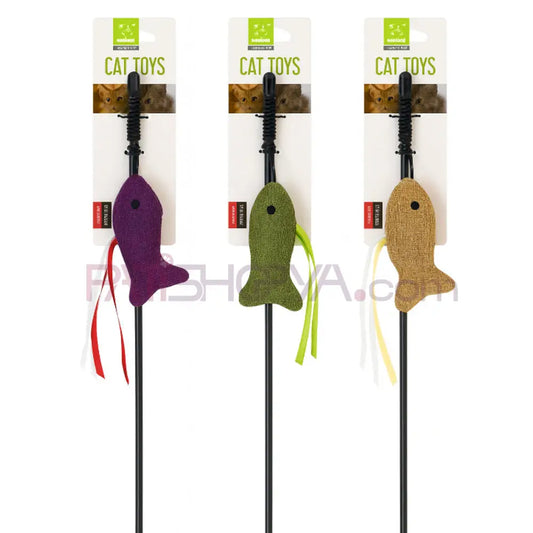 NUNBELL KEDİ OLTASI BALIKLI Kedi Olta Oyuncakları
