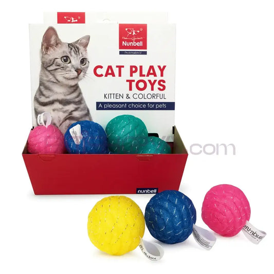 NUNBELL KEDİ OYUN.HIŞIRTILI TOP 36’LI Kedi Oyuncakları