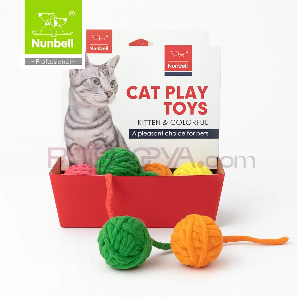 NUNBELL KEDİ OYUN.KUYRUKLU TOP 36’LI Kedi Oyuncakları