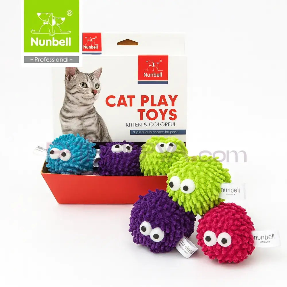 NUNBELL KEDİ OYUN.SEVİMLİ CANAVAR 24’LÜ Kedi Oyuncakları