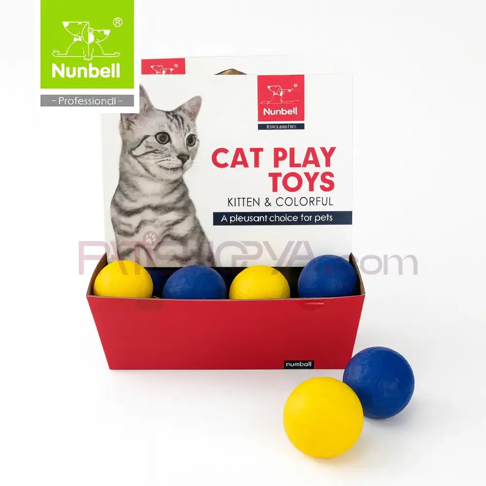 NUNBELL KEDİ OYUN.SÜNGER TOP 48’Lİ Kedi Oyuncakları