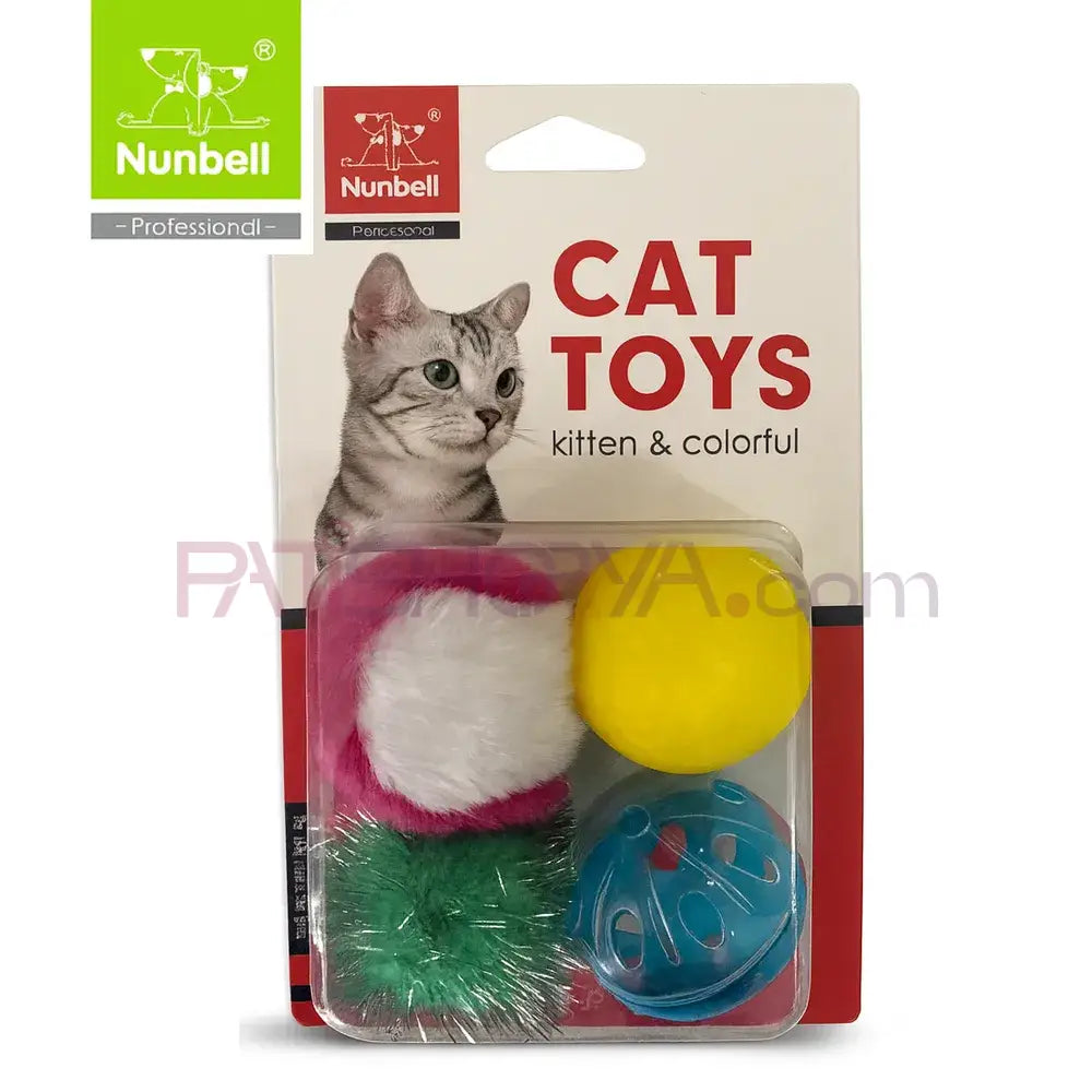 NUNBELL KEDİ OYUNCAGI 4 PARÇA Kedi Oyuncakları