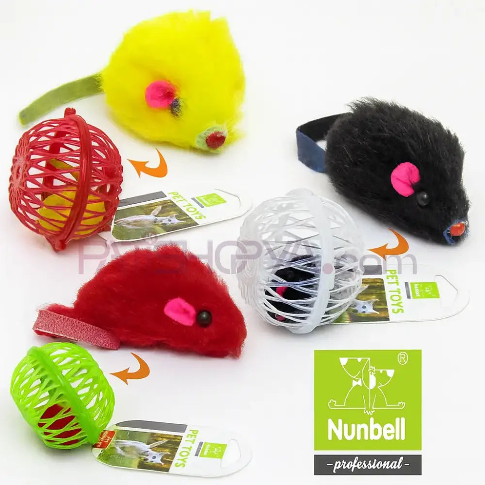 NUNBELL KEDİ OYUNCAK FARELİ KAFES Kedi Oyuncakları