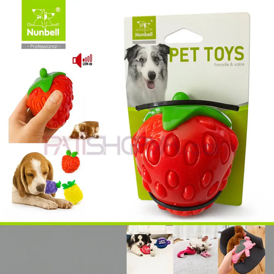 Nunbell Köpek ve Kedi Aromalı Oyuncak Çilek Köpek Oyuncakları