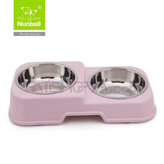 NUNBELL MELAMİN ÇELİK MAMA KABI İKİLİ