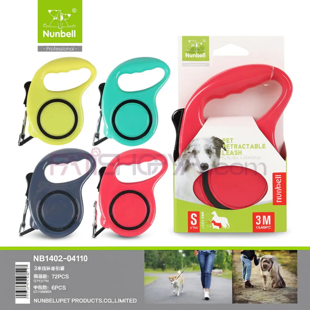 NUNBELL OTOMATİK TASMA ŞERİT 3 mt Köpek Otomatik Gezdirme Tasmaları