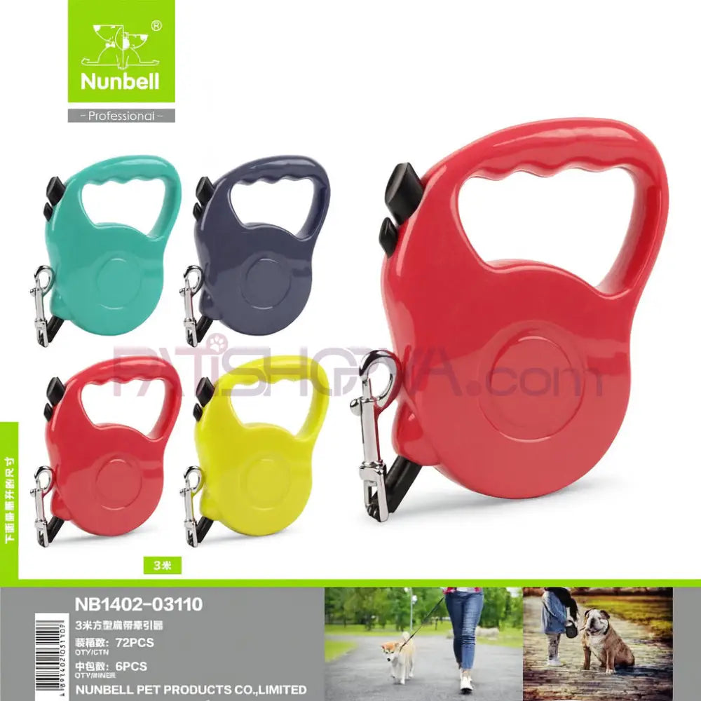 NUNBELL OTOMATİK TASMA ŞERİT 3 mt Köpek Otomatik Gezdirme Tasmaları