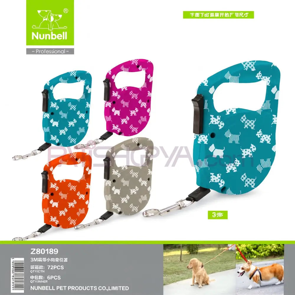 NUNBELL OTOMATİK TASMA ŞERİT 3 MT Köpek Otomatik Gezdirme Tasmaları