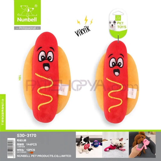NUNBELL OYUN.SOSİS SANDWICH Köpek Oyuncakları