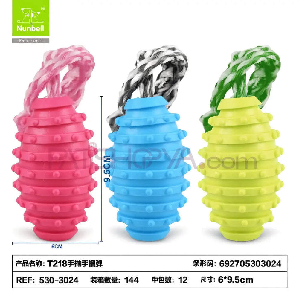 NUNBELL PLASTİK DİŞ İPİ ZİLLİ Köpek Oyuncakları