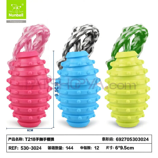 NUNBELL PLASTİK DİŞ İPİ ZİLLİ Köpek Oyuncakları