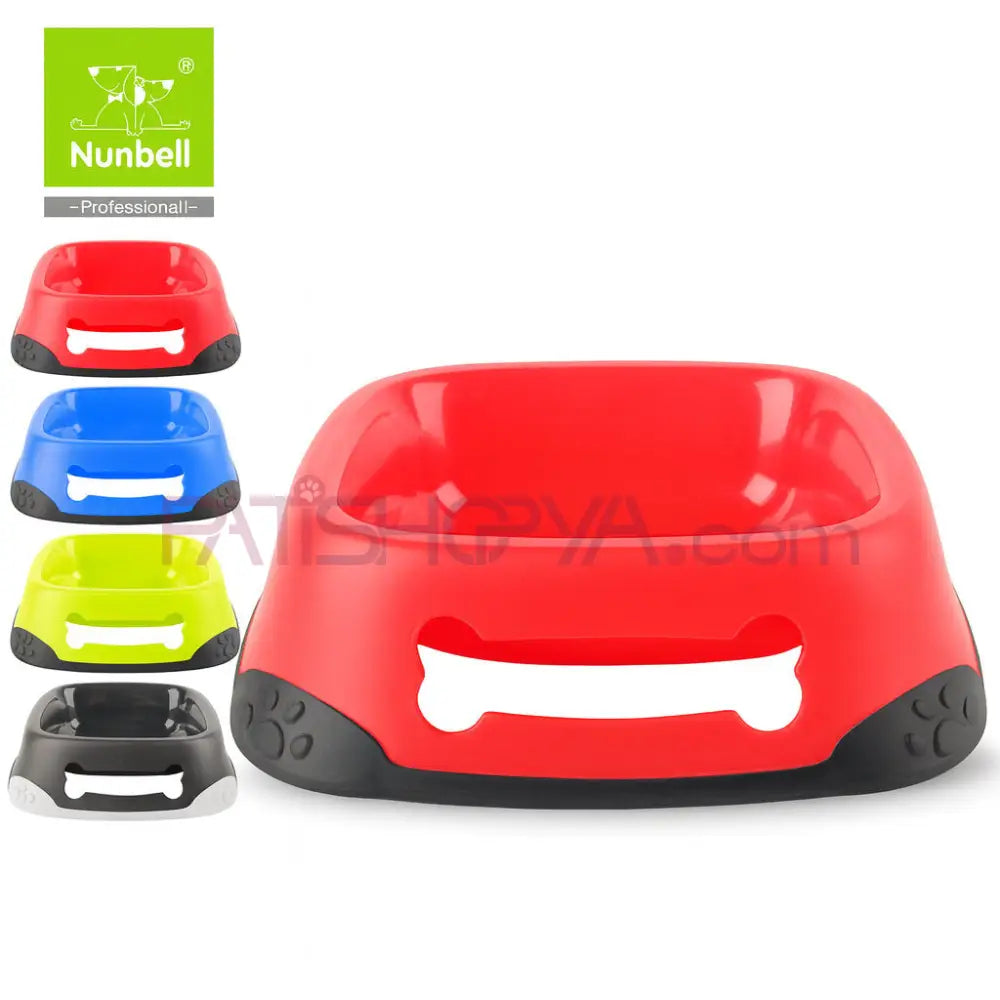 NUNBELL PLASTİK MAMA KABI TEKLİ M Kedi ve Köpek Mama Su Kabı