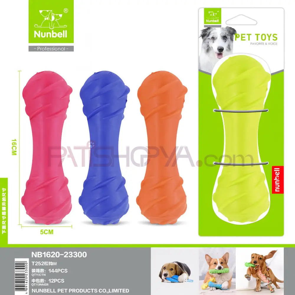 NUNBELL PLASTİK OVAL KEMİK Köpek Oyuncakları