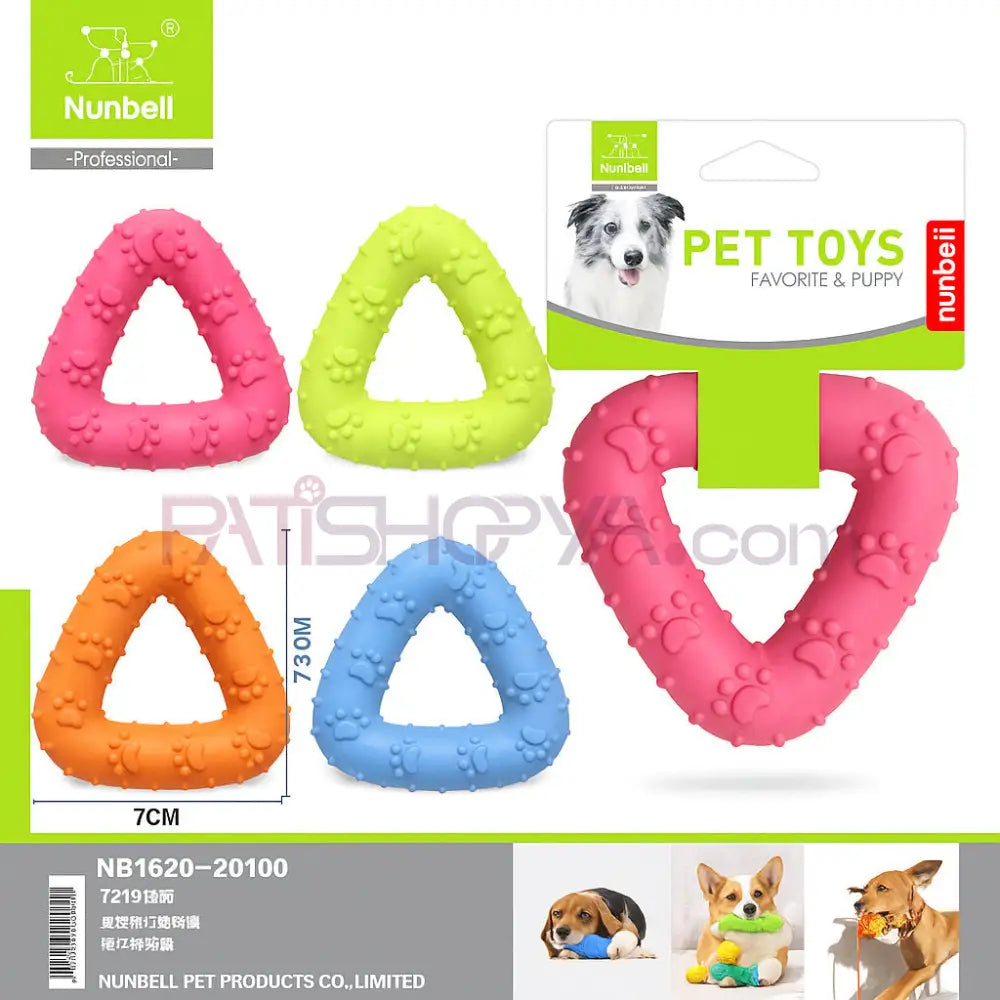 NUNBELL PLASTİK ŞEKİLLİ DİŞLİK 7,5 cm Köpek Oyuncakları