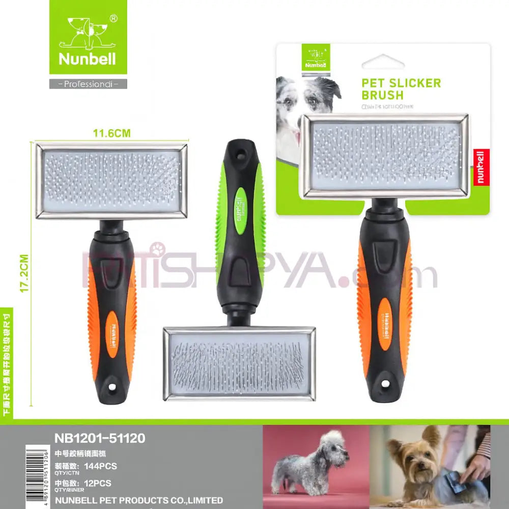 NUNBELL TARAK M Kedi Köpek Tarağı ve Fırçası