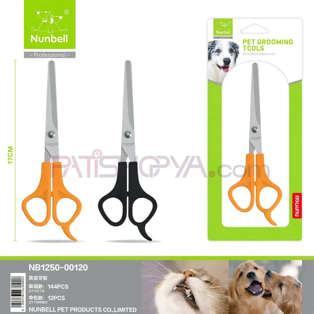NUNBELL TÜY KESME DÜZELTME MAKASI Kedi Köpek Tarağı ve Fırçası