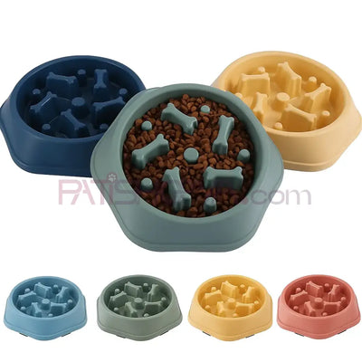 Obezite Engelleyici Yavaş Yeme Mama Kabı Kedi ve Köpek Mama Su Kabı