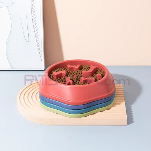 Obezite Engelleyici Yavaş Yeme Mama Kabı Kedi ve Köpek Mama Su Kabı