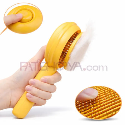 Otomatik Tuşlu Kedi Köpek Tüy Toplama Tarağı KUTULU