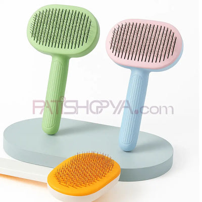 Oval Basmalı Lüx Evcil Hayvan Fırçası (KUTULU)