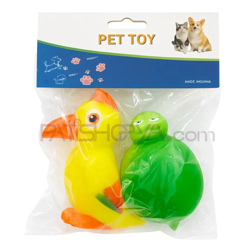 2Li Paket Sesli Kedi Köpek Oyuncağı Ördek Kurbağa 12 cm Toptan Kedi Oyuncakları