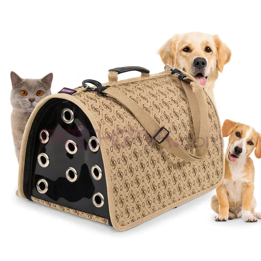 FLYBAG KAPALI ÇANTA KAHVE 44x28x28 cm Kedi ve Köpek Taşıma Çantası