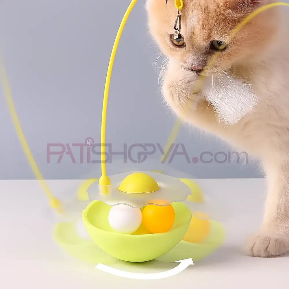 Hacıyatmaz Oltalı Tüylü Kedi Oyuncağı Lüks Kutulu Toptan Kedi Oyuncakları İnteraktif Devrilmez Oyuncak