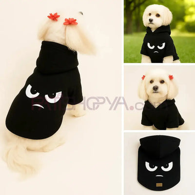 Karanlık Göz Baskılı Kapüşonlu Kedi Köpek Sweatshirt S-M-M-L-XL 5 Beden Set
