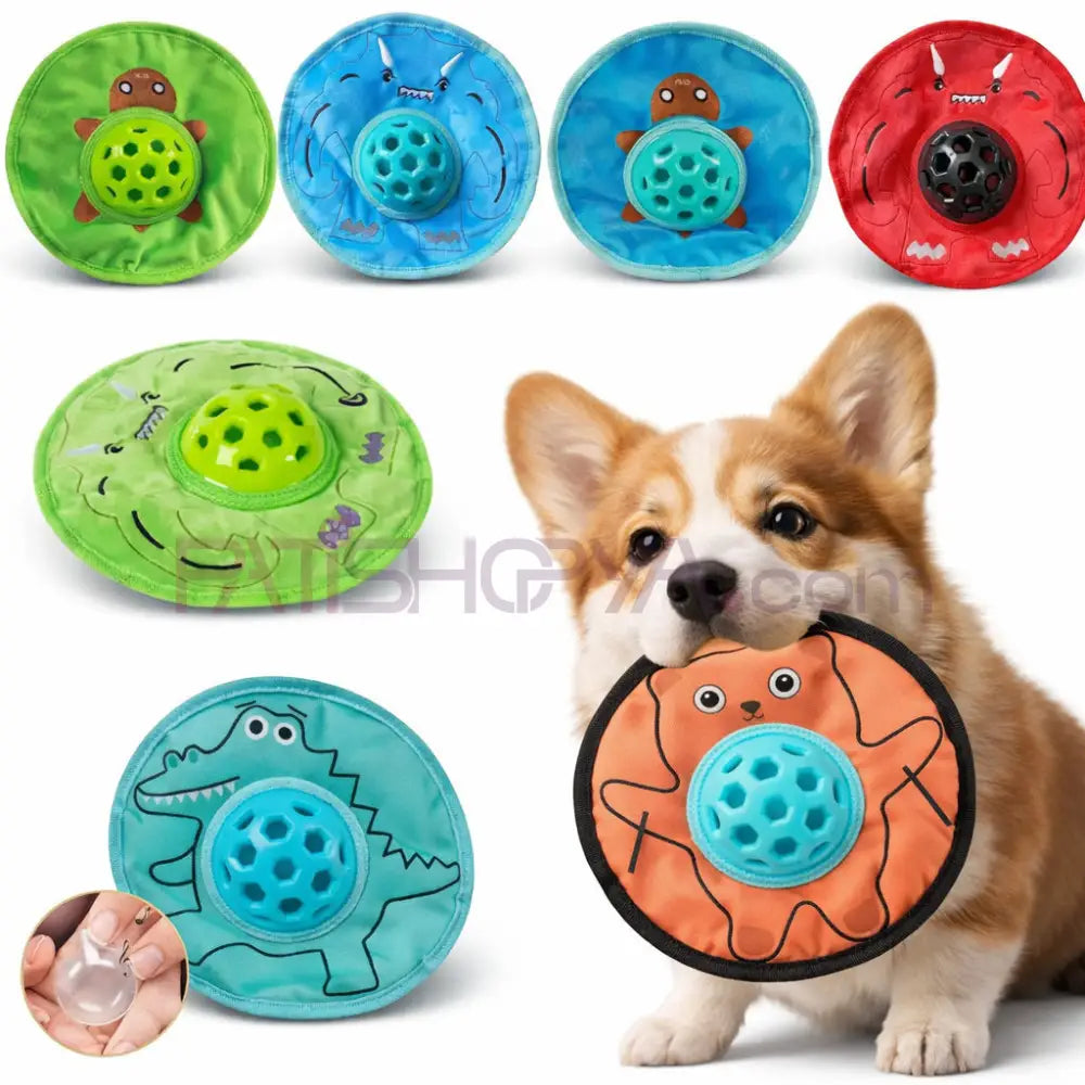 Kauçuk Detaylı Ufo Peluş Oyuncak (Karton Askılı) Köpek Oyuncakları