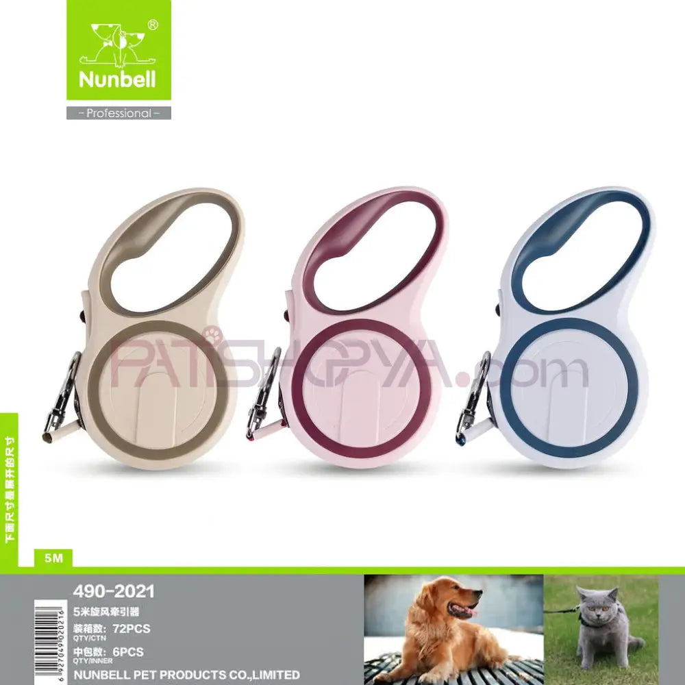 Patishopya Toptan Köpek Gezdirme Tasması Nunbell Otomatik Şerit 5 Metre