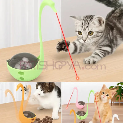 Mama Hazneli Lazerli Kuğu Model Kedi (KUTULU) Kedi Oyuncakları