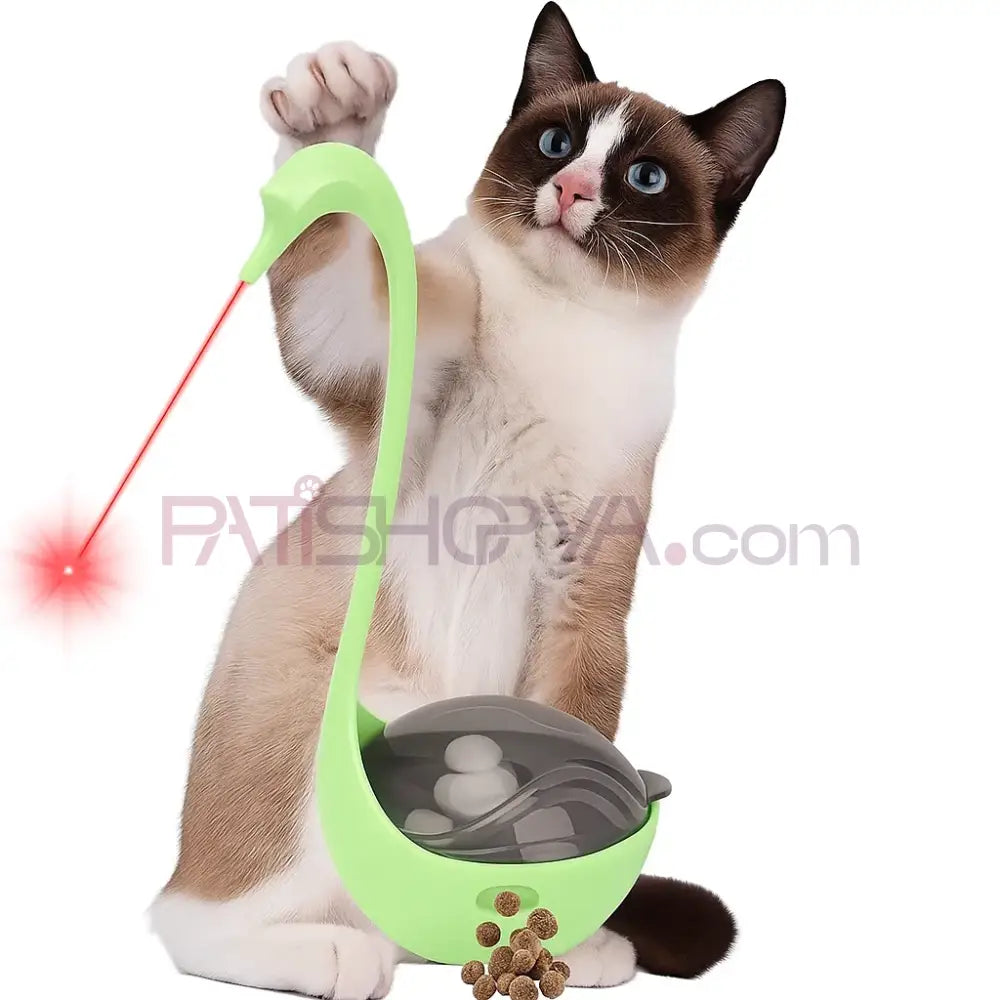Mama Hazneli Lazerli Kuğu Model Kedi (KUTULU) Kedi Oyuncakları