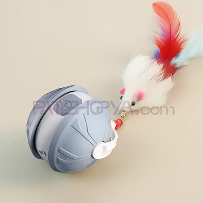 Lazerli Şarjlı Hareketli İnteraktif Kedi Oyun Topu Kutulu Toptan Kedi Oyuncakları Akıllı Otomatik Top