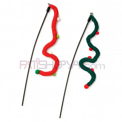 Evcil Hayvan Yılbaşı Konsepti Peluş Olta Kedi Olta Oyuncakları