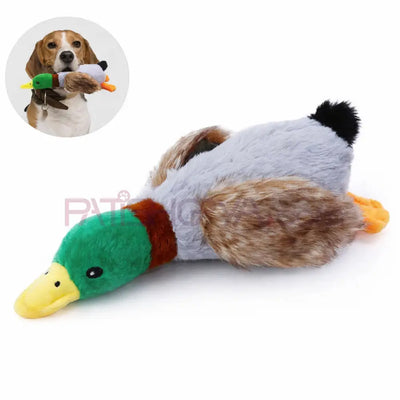 Peluş Ördek Evcil Hayvan Oyuncağı Sesli (Karton Askılı)