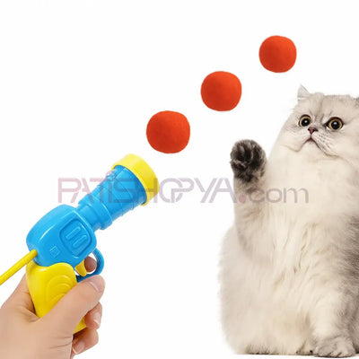 PELUŞ ATICI TABANCA OYUNCAK 20 TOP Kedi Oyuncakları