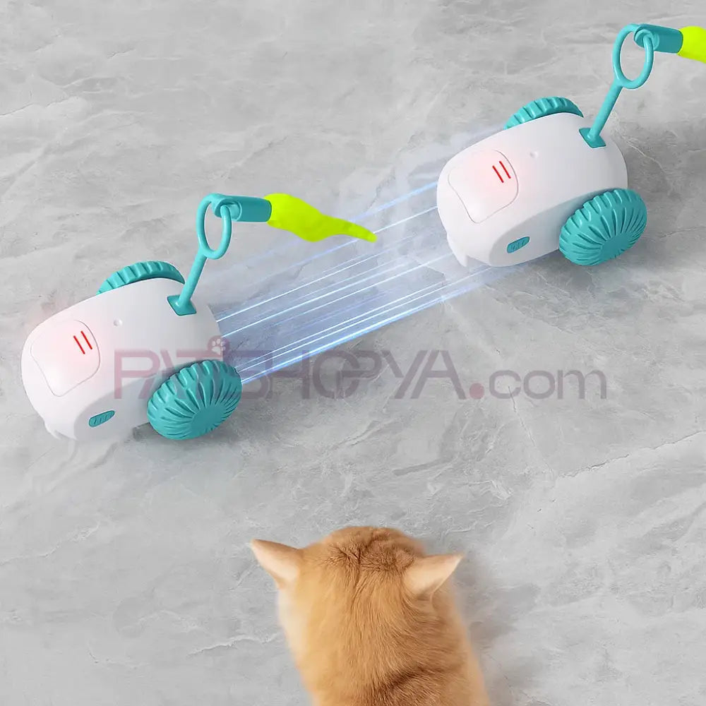 Şarjlı Akıllı Otomatik Hareket Eden İnteraktif Araba Kedi Oyuncağı 8 CM Kedi Oyuncakları