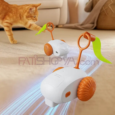 Şarjlı Akıllı Otomatik Hareket Eden İnteraktif Araba Kedi Oyuncağı 8 CM Kedi Oyuncakları