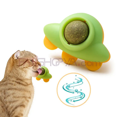 UFO Model Kedi Nanesi Yalama Topu Catnip Oyuncak Toptan Kedi Oyuncakları Duvara Yapışan