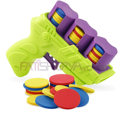 Evcil Hayvan Eva Disk Atıcı Oyuncak Tabanca Kedi Oyuncakları