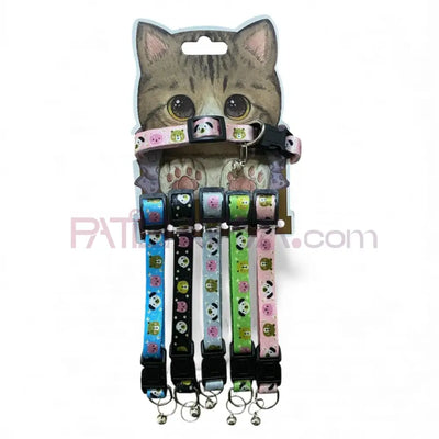 PET VOGUE Hayvan Desenli Kedi Boyunluk Seti 6LI