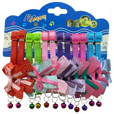 PET VOGUE Papyon Desenli Kedi Boyunluk Seti 12Lİ