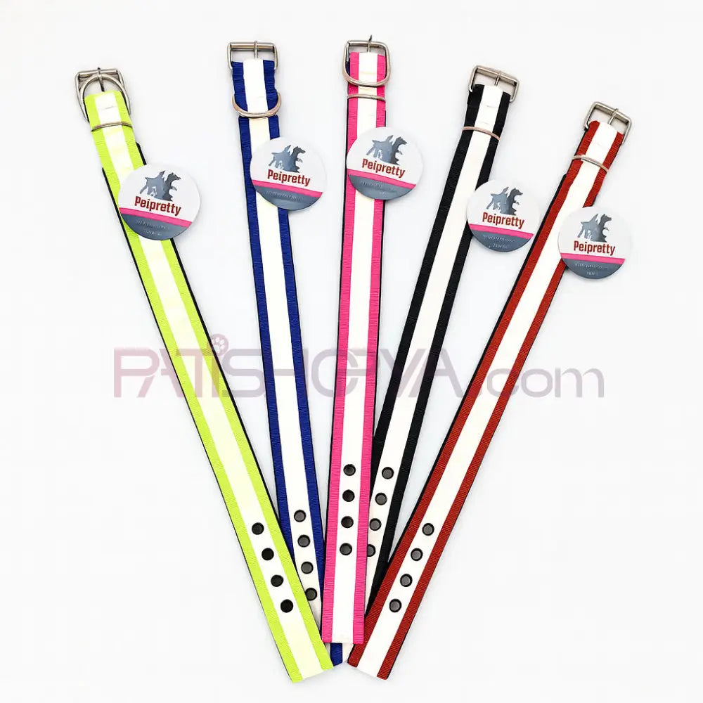 REFLEKTÖRLÜ YUM DOK BOYUN TASMA 1,5 CM Köpek Tasmaları