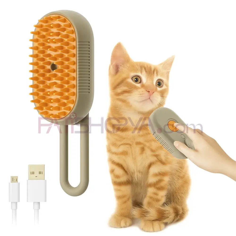 Saplı Buharlı Evcil Hayvan Fırçası (KUTULU) Kedi Oyuncakları