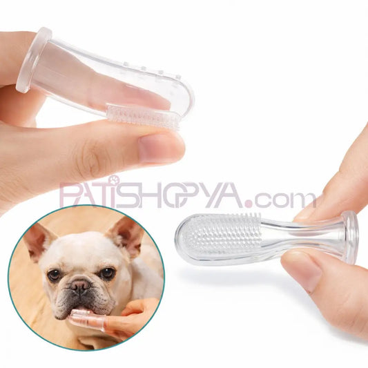 Silikon Parmak Diş Fırçası (KUTULU) Kedi ve Köpek Bakım Ürünleri